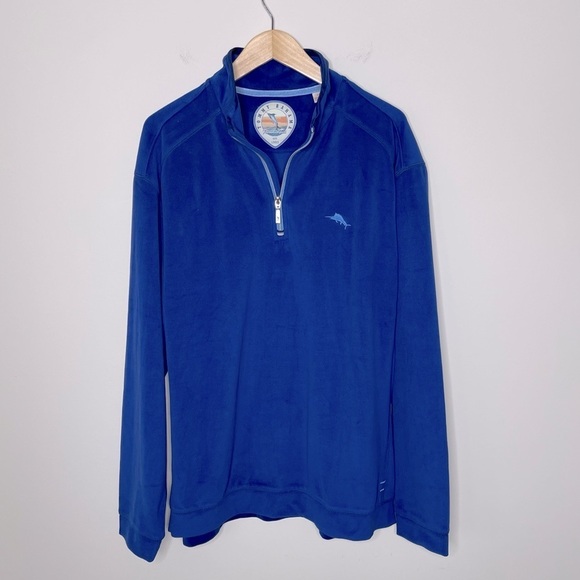 Tommy Bahama Men’s Pro Soft wear quarter zip golf pullover comfy warm outdoor